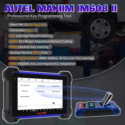 Autel MaxiIM IM608 II Automotive All-In-One Key Programming Tool Come with G-Box3, APB112, IMKPA Upgraded Version of pro