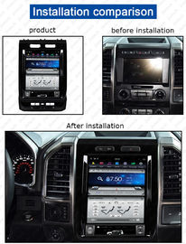 Autostereo Tesla style Car No DVD Player GPS Navigation For Ford F150 2015-2018 car multimedia player tape recor