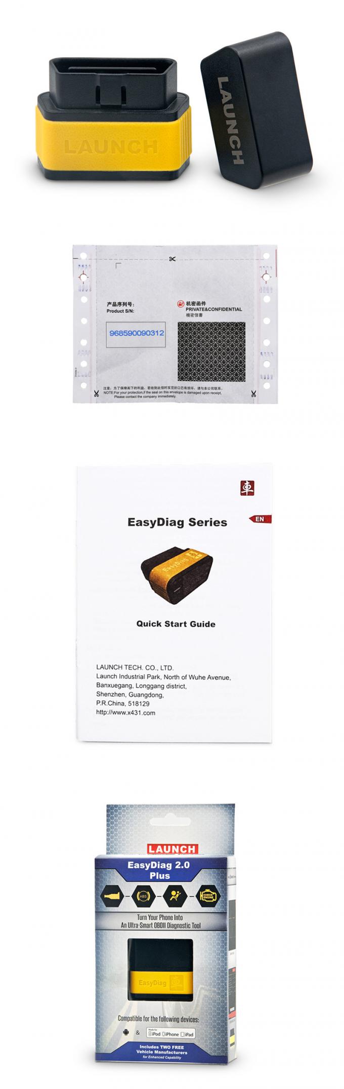 Outil plus de scanner des diagnostics Obd2 d'EasyDiag 2,0 de LANCEMENT de X431 EasyDiag 2,0 pour Android/IOS X431 EasyDiag 2,0 avec Blueto