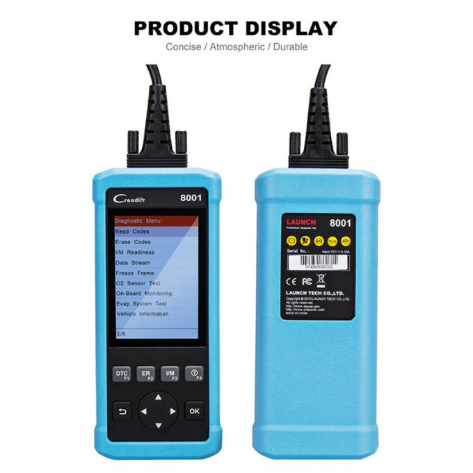 Du LANCEMENT DIY de code de lecteur plein OBD système de l'ABS SRS de soutien d'outil de diagnostic de CReader 8001 avec du CR 8001 de fonction de remise de l'huile EPB