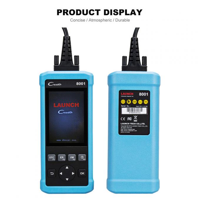 Scanner des véhicules à moteur de 2018 lancements CReader 8001 avec de l'huile de couverture d'ABS, de SRS ECU et données d'impression de remise d'EPB par l'intermédiaire de diagnosti d'OBD 2 de PC