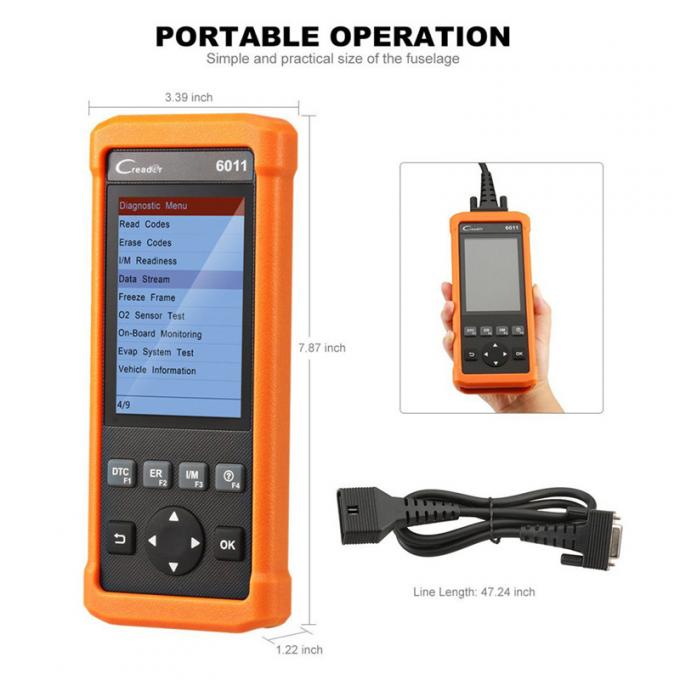 Obd2 fonctions de scanner de maître du lancement X431 pleines Creader 6011 avec l'impression en ligne de PC