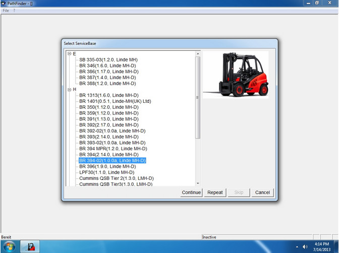 Scanner de diagnostic de linde d'outil de diagnostic de chariot élévateur de logiciel d'orienteur de Linde