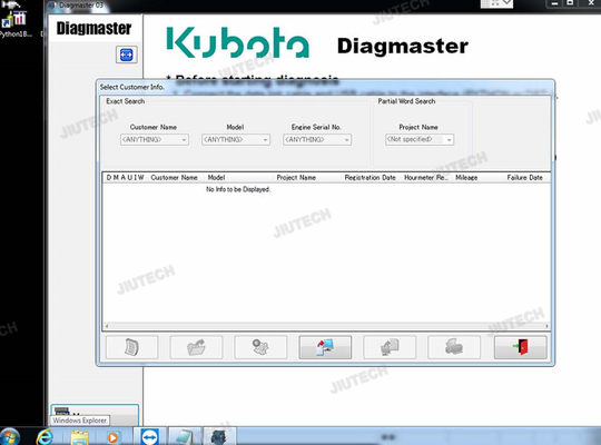 FOR KUBOTA DIAGNOSTIC KIT PYTHON FOR KUBOTA DIAGMASTER PYTHON INTERFACE KUBOTA TAKEUCHI DIAGNOSTIC TOOL WITH CF53 LAPTOP