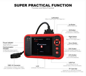 launch Creader professtional CRP 123 OBDII Code Reader Scanner 3.5' TFT LCD dIsplay CRP123 Scan tool free upgrade no Lim