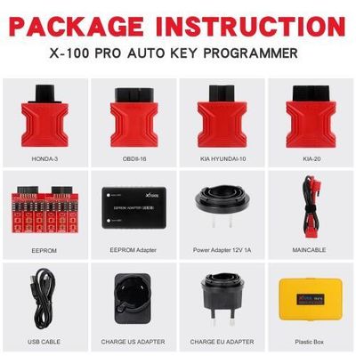 XTOOL X100 Pro2 Auto Key Programmer with EEPROM Adapter