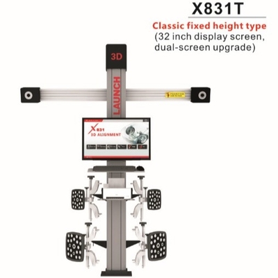 PLATE-FORME DE LEVAGE ET DE POSITIONNEMENT 3D POUR VOITURE À QUATRE COLONNES À HAUTEUR FIXE CLASSIQUE X831T DE LAUNCH - Version améliorée à double écran 32 pouces