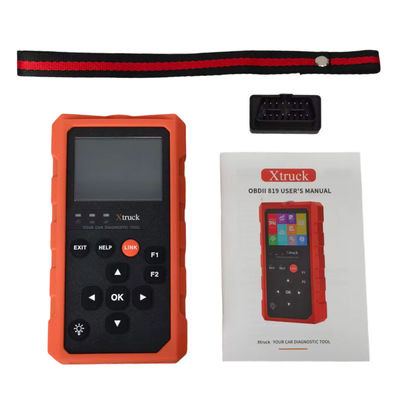 Xtruck 819 OBD2 Scanner Testeur de diagnostic automobile avec mode OBDII amélioré 6 9 Prise en charge des principaux protocoles et affichage IPS de 2,8 pouces