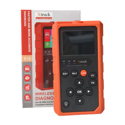 Outil de diagnostic OBD2 Xtruck 819 avec prise en charge de 9 protocoles majeurs, écran IPS 2,8 pouces et connecteur OBDII 16 broches
