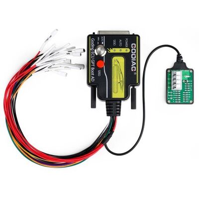 Câble de dérivation GODIAG Tricore, protocole complet, cavalier OBD2 avec alimentation cc et Protection de sécurité, tête banane