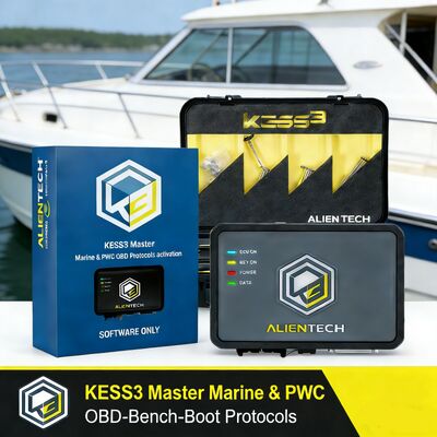 Alientech KESS3 Master Kit with OBD Software License for Marine Engine Optimization and PWC Watercraft ECU Tuning Tool