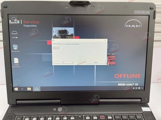 For MAN T427 DIAGNOSTIC TOOL TRUCK DIAGNOSTIC INTERFACE Parameter Programming Device WLAN Calibration Monitoring CF53 Laptop
