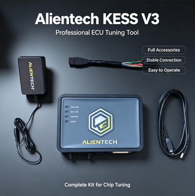 Alientech KESS V3 Programmeur ECU avec transfert de données 10x plus rapide, interface 9 langues et boîtier composite en fibre de verre