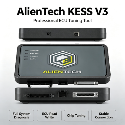 Alientech KESS3 Version Master Programmeur de Reprogrammation ECU TCU avec OBD, Bench, Boot et Vitesse de Traitement 10x Plus Rapide