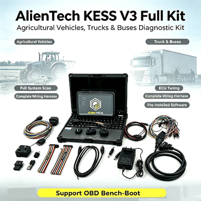 Alientech KESS3 Outil de programmation d'ECU avec interface multilingue de réglage de démarrage de banc OBD et abonnement gratuit de 12 mois