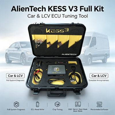 Outil de programmation ECU Alientech KESS3 avec interface multilingue pour OBD, Bench, Boot Tuning et abonnement gratuit de 12 mois