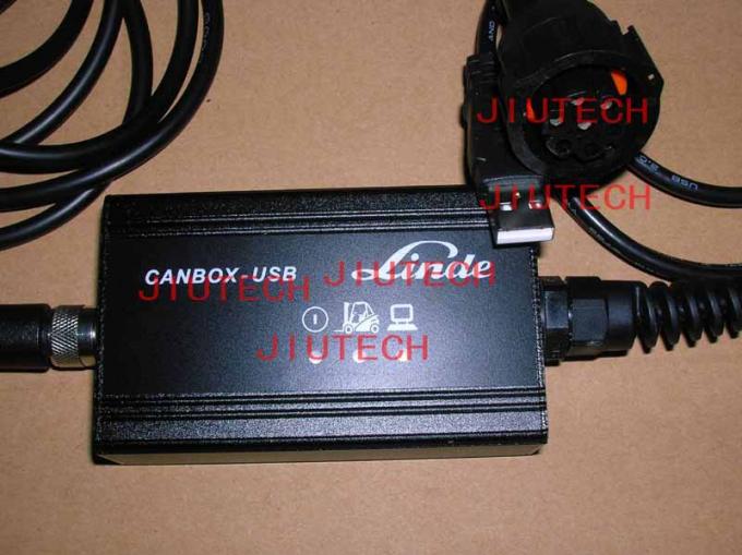 Outil USB de Linde Canbox Doctor Forklift Diagnostic avec l'ordinateur portable des Cf 19 de panasonic