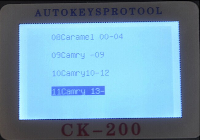 Écran Display-6 de programmeur de la clé CK-200
