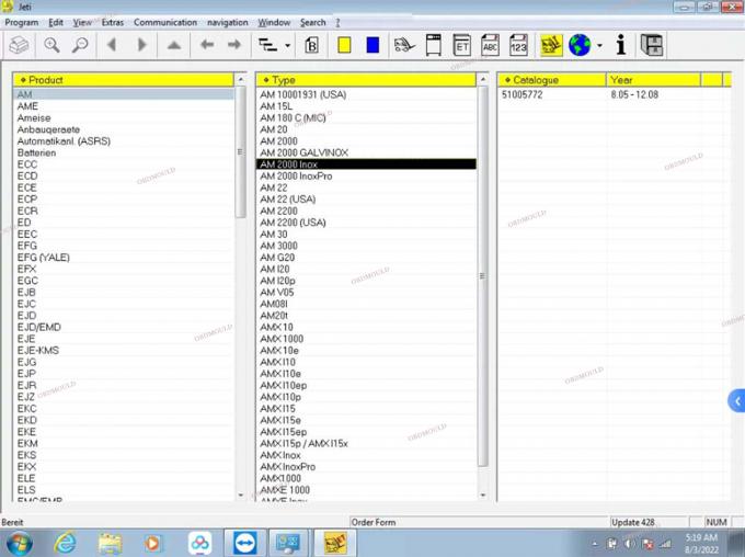 F110 comprimé avec For Judit Incado Boîte Jungheinrich 4 Téléchargeur outil de diagnostic avec 4.37 Catalogue de pièces logicielles 33