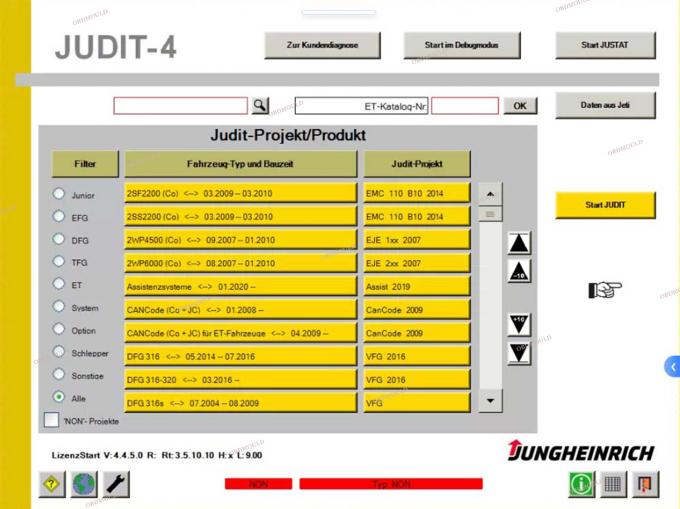 F110 comprimé avec For Judit Incado Boîte Jungheinrich 4 Téléchargeur outil de diagnostic avec 4.37 Catalogue de pièces logicielles 36
